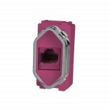 Módulo RJ45 (Internet) - Novara Rosa Fosco Cromado 